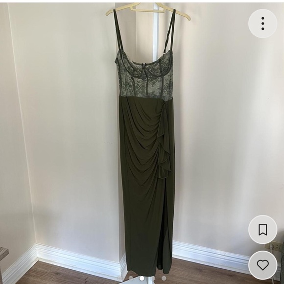 Katie May Willow Bustier Gown Green size Medium - Picture 4 of 5